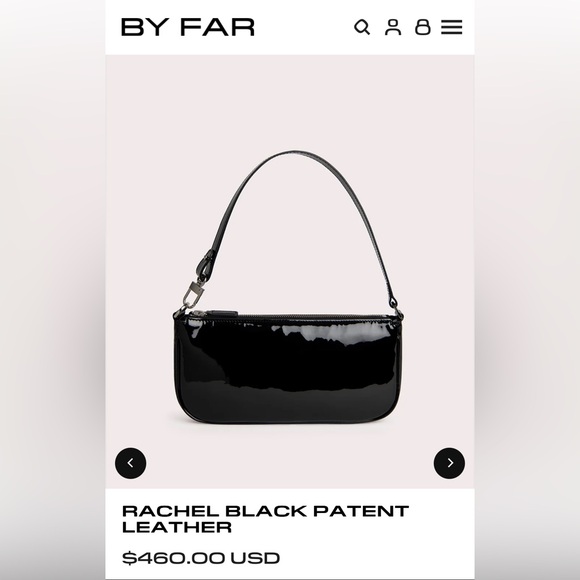 Brand New BY FAR Rachel Patent Leather Bag - Picture 2 of 9